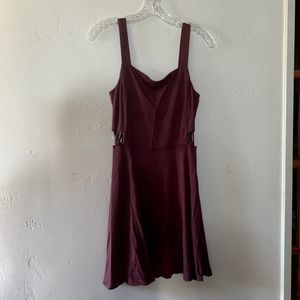 Garage pink mauve skater dress with size cut-outs with cross details size medium